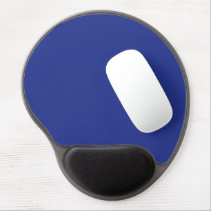 Solid Deep Blue Backdrop   Bold Minimalist Design Gel Mouse Pad