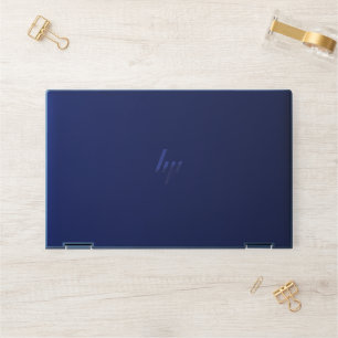 Solid Deep Blue Backdrop Bold Minimalist Design HP Laptop Skin