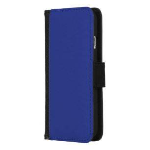 Solid Deep Blue Backdrop Bold Minimalist Design iPhone 8/7 Wallet Case