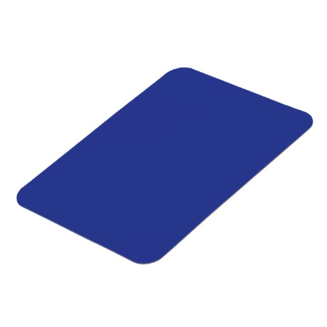 Solid Deep Blue Backdrop | Bold Minimalist Design Magnet (Left Side)