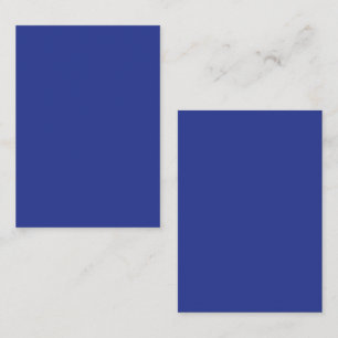 Solid Deep Blue Backdrop Bold Minimalist Design Note Card