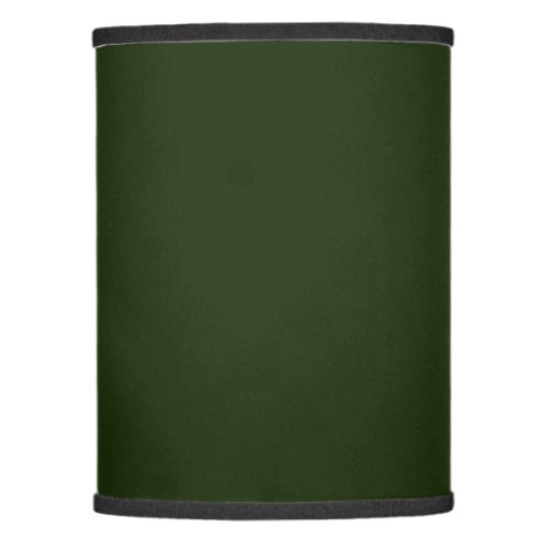 Solid deep forest green lamp shade