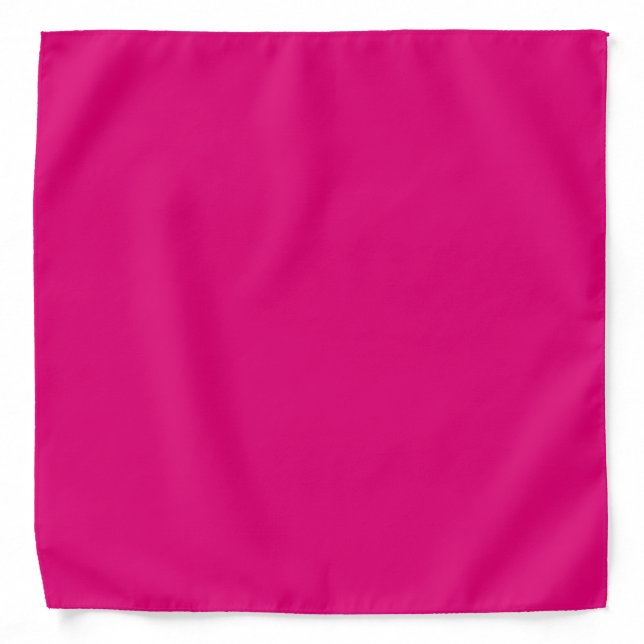 Solid deep pink bandana (Front)
