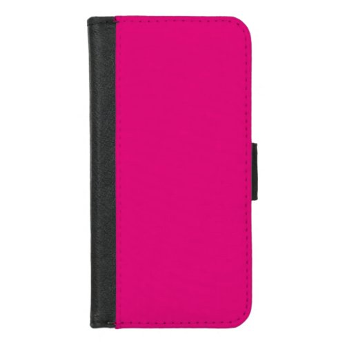 Solid deep pink iPhone 87 wallet case