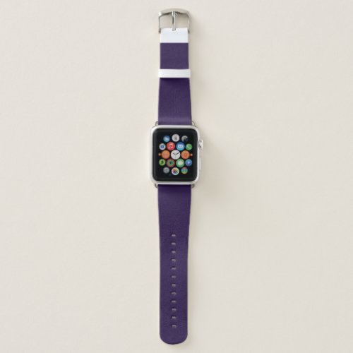 Solid deep purple apple watch band