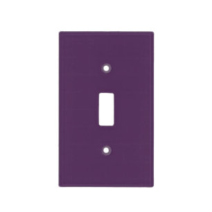 Solid Deep Purple Color Modern Light Switch Cover
