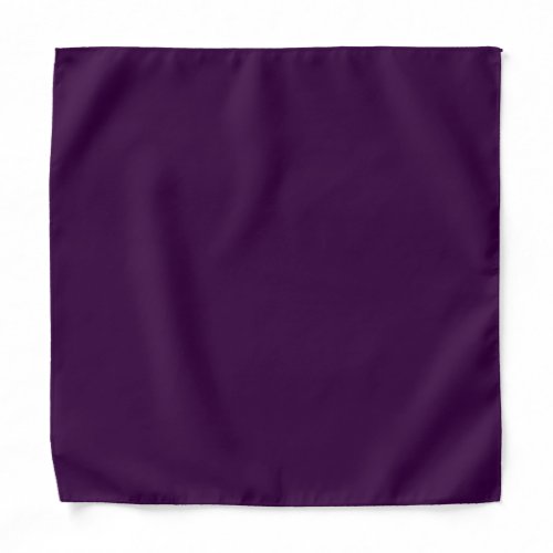 Solid deep purple dark plum bandana