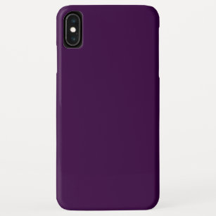 Solid deep purple dark plum iPhone XS max case