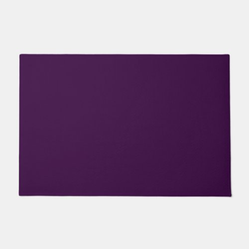 Solid deep purple dark plum doormat
