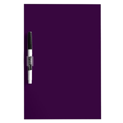 Solid deep purple dark plum dry erase board