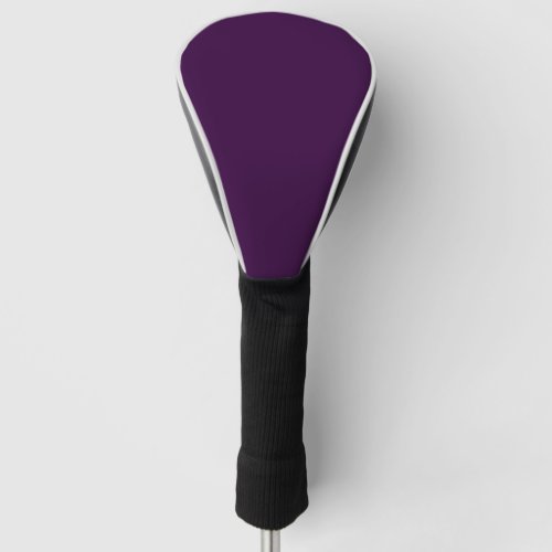 Solid deep purple dark plum golf head cover