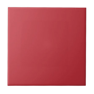 Solid Deep Red Color #c3313c Ceramic Tile