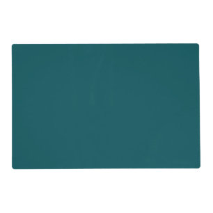 Solid deep teal placemat