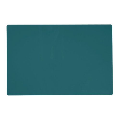 Solid deep teal placemat
