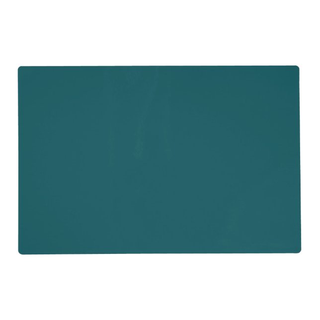 Solid deep teal placemat (Front)