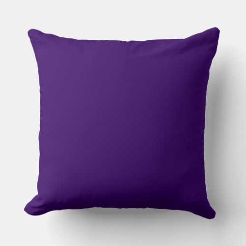 Solid Deep violet Background Throw Pillow