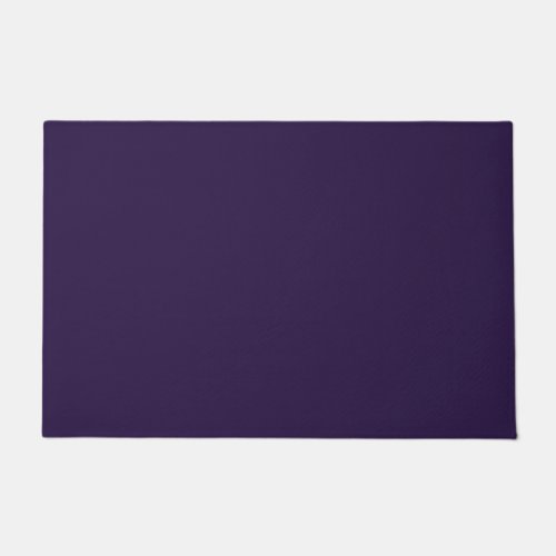 Solid deep violet purple doormat