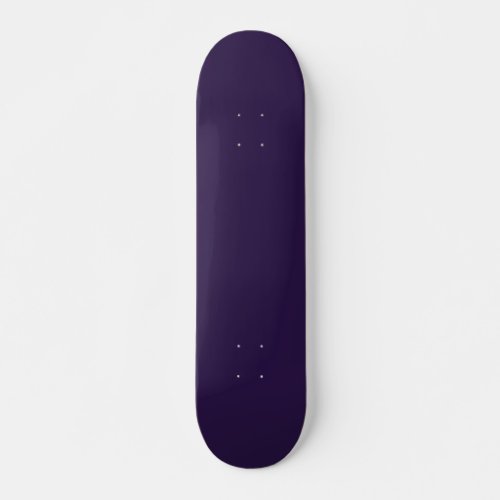 Solid deep violet purple skateboard