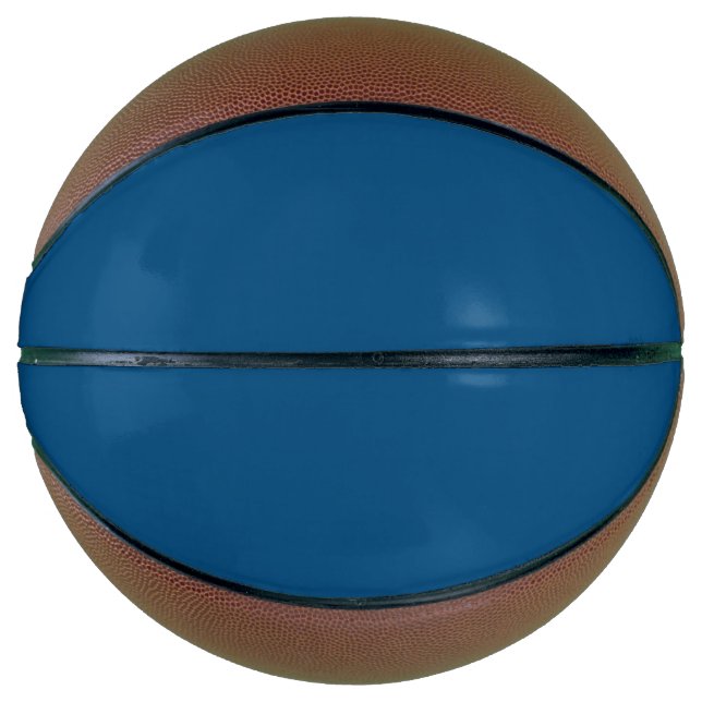 Solid denim blue basketball (Front)