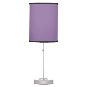 Solid dull purple violet table lamp