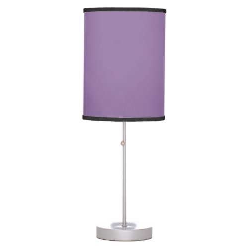 Solid dull purple violet table lamp