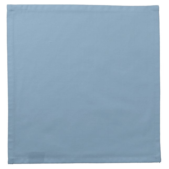 Solid Dusk Blue Cloth Napkins (Front)
