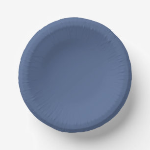 Solid Dusty Blue Wedding Paper Bowls