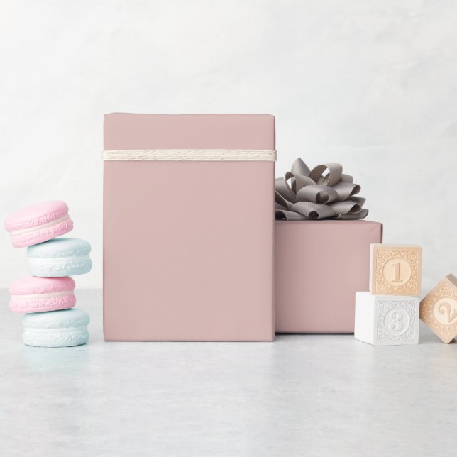 Solid "Dusty Blush" Wrapping Paper (Baby Shower)
