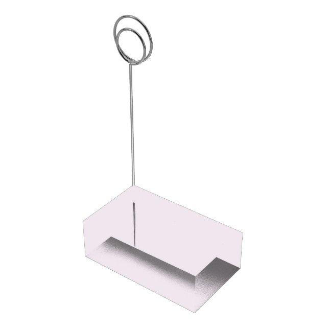 Solid Dusty Lilac Light Elegant Minimalist Place Card Holder (Corner)