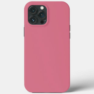 Solid dusty rose pink watermelon iPhone 13 pro max case