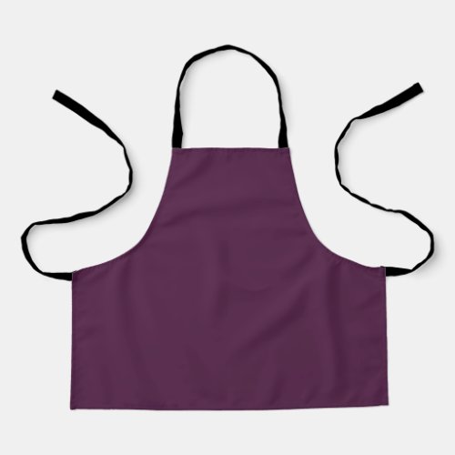 Solid eggplant purple apron