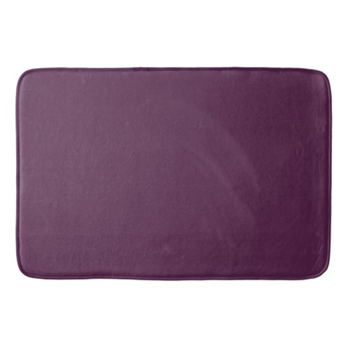 Solid eggplant purple bath mat