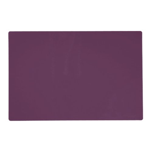 Solid eggplant purple placemat