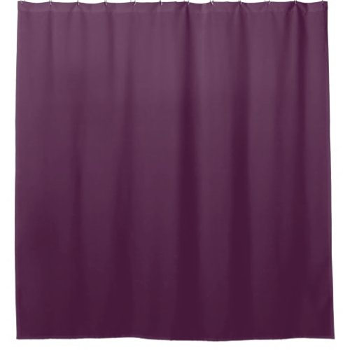 Solid eggplant purple shower curtain