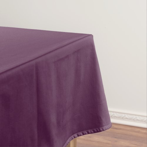 Solid eggplant purple tablecloth