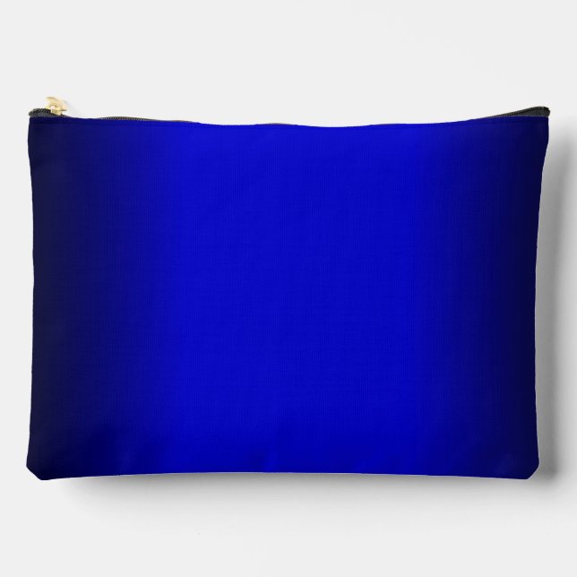 Solid Electric Blue Accessory Pouch (Front)