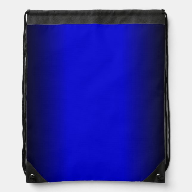 Solid Electric Blue Drawstring Bag (Front)