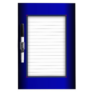 Solid Electric Blue Dry-Erase Board
