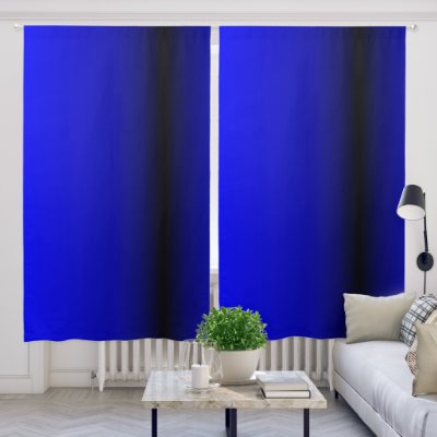Solid Electric Blue into Black