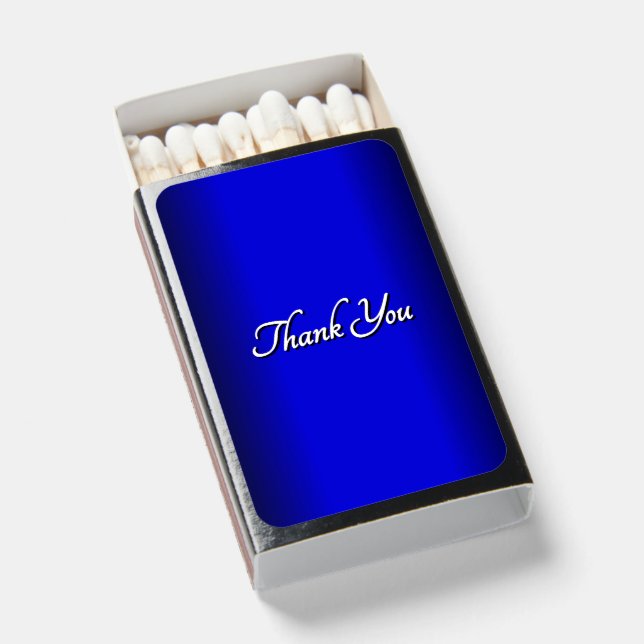 Solid Electric Blue Matchboxes (Front Open)