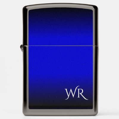 Solid Electric Blue Monogram