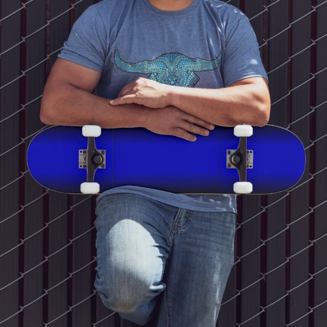 Solid Electric Blue Skateboard (Outdoor 3)