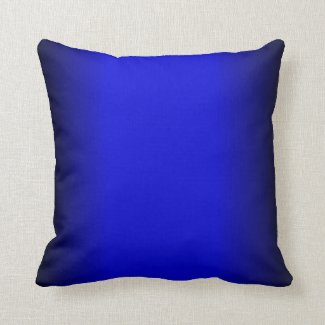 Solid Electric Blue Throw Pillow