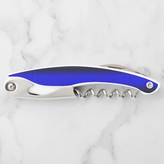 Solid Electric Blue Waiter's Corkscrew (Front)