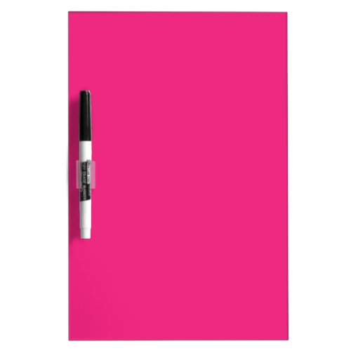 Solid electric pink dry erase board