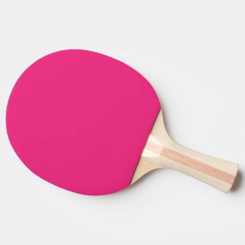 Solid electric pink ping pong paddle