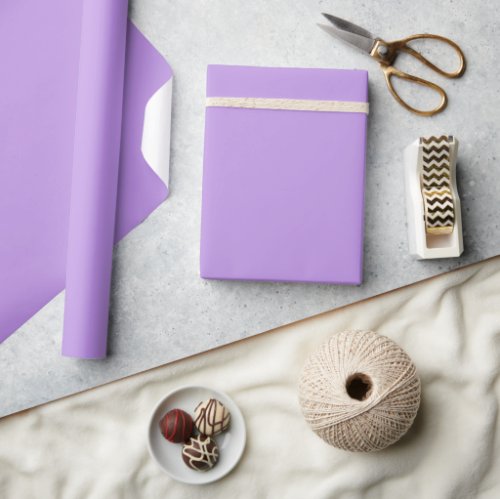 Solid Elegant Lavender Light Purple Plain Wrapping Paper