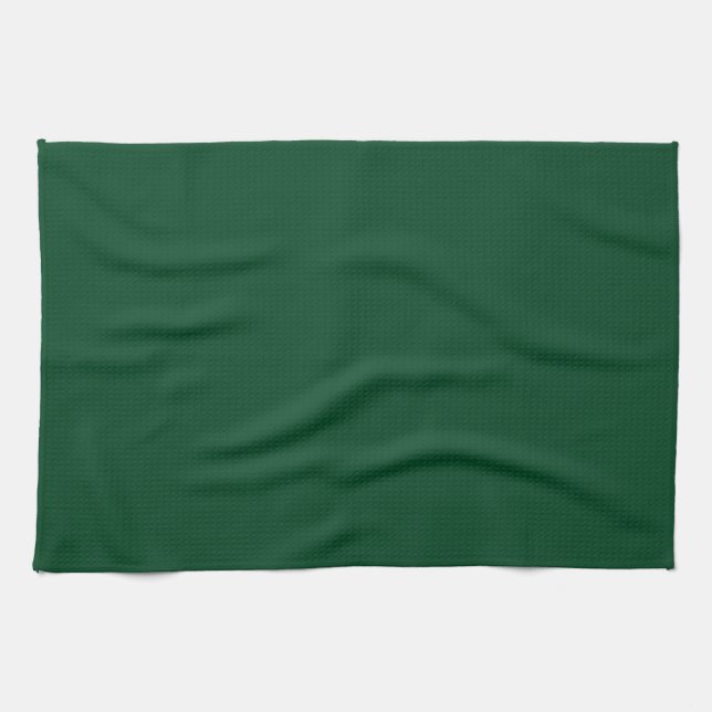 Solid Evergreen Green Kitchen Towel (Horizontal)