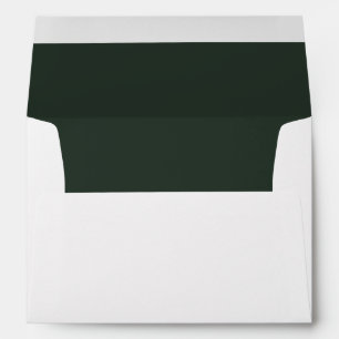 Solid fir green plain interior elegant envelope