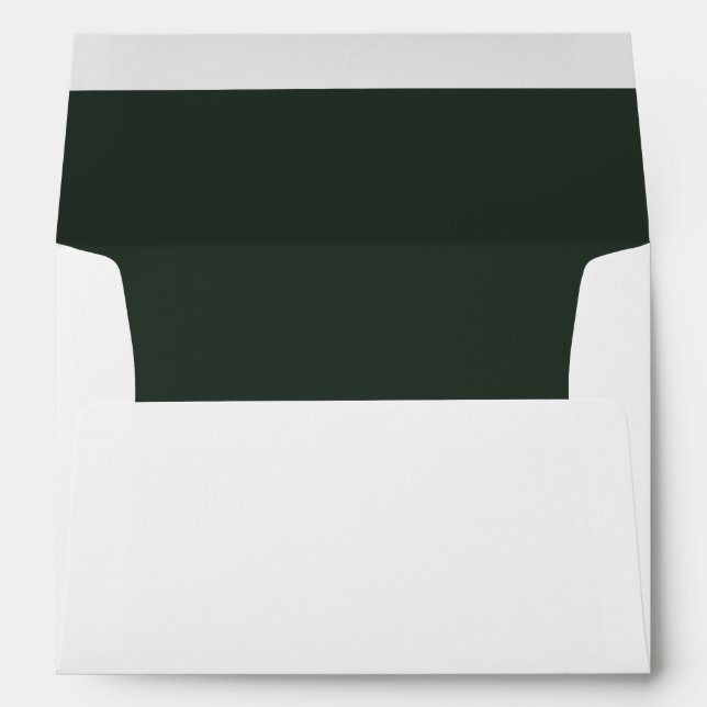 Solid fir green plain interior elegant envelope (Back (Bottom))